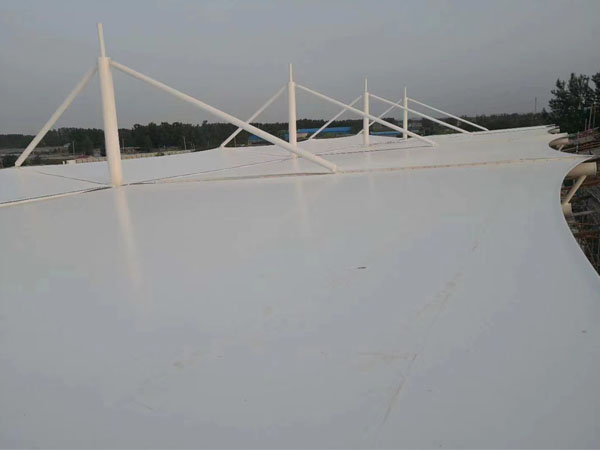 臨沂膜結(jié)構(gòu)看臺完工